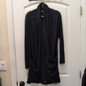 Scottevest Black Lucille Lightweight Cardigan Sweater